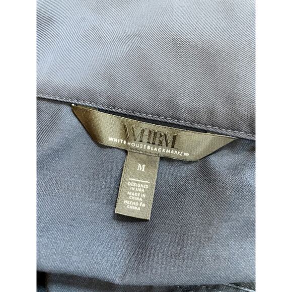 White House Black Market Navy Twill Utility Anorak Jacket Medium - Picture 8 of 10